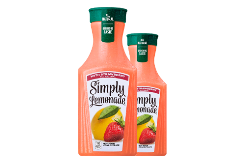 Simply Lemonade with Strawberry, 52 Fl Oz Bottle